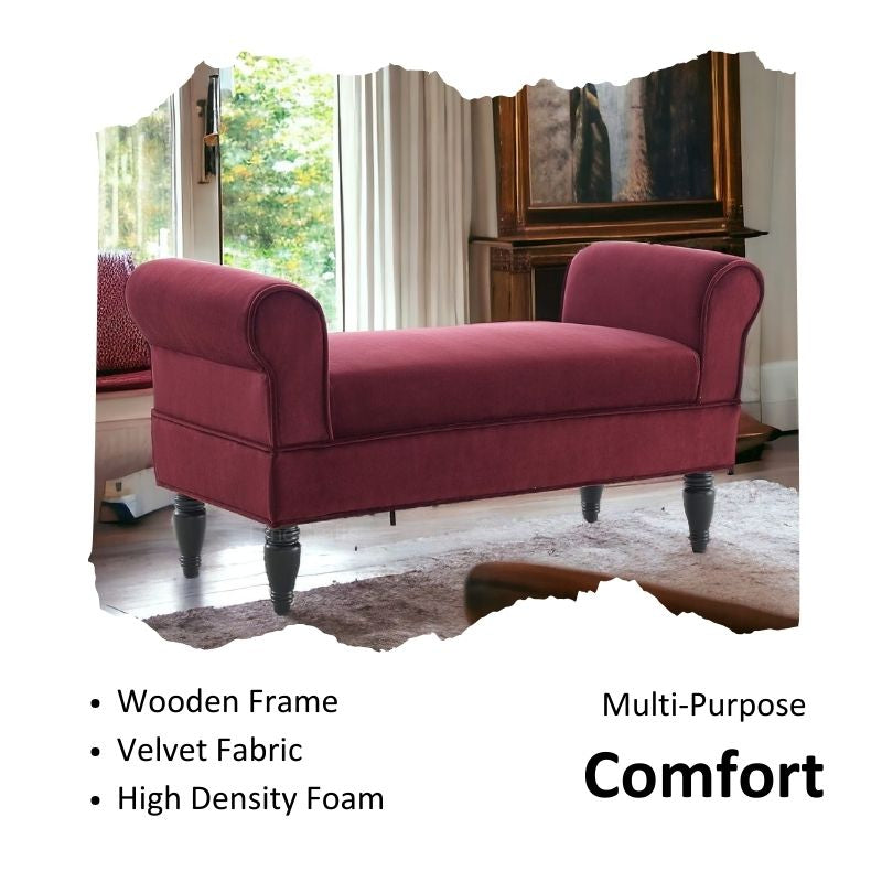 Velvet Plain Tufted 3-Seater Sofa – Luxury Couch for Living Room