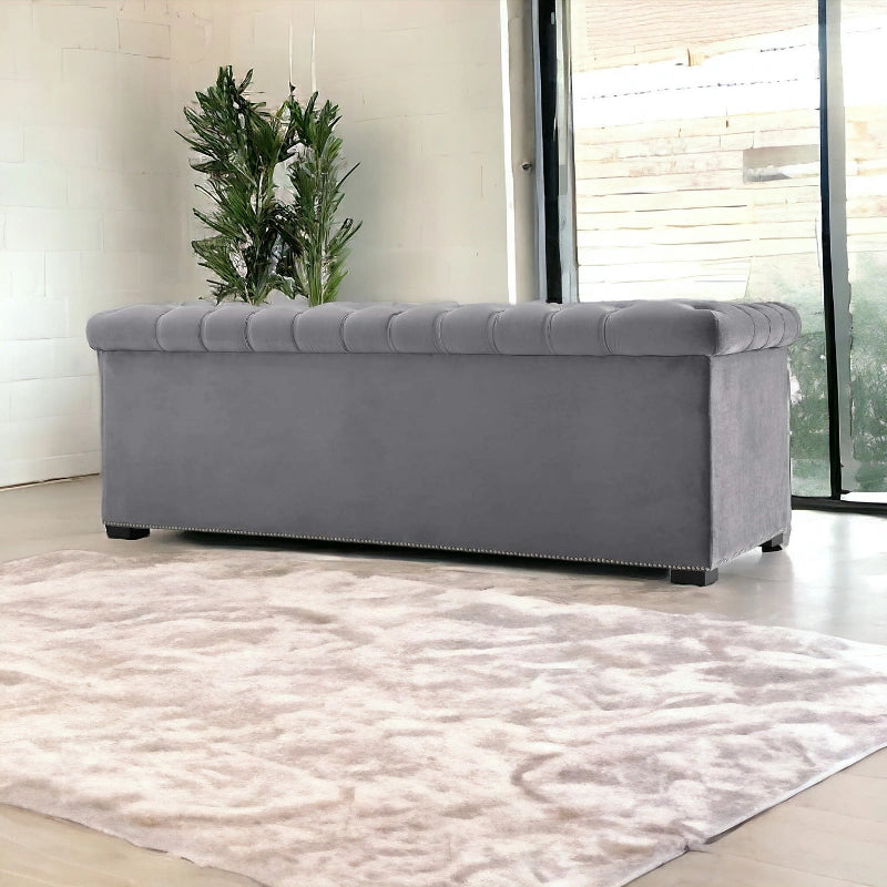 Royal Fabric 3 Seater Sofa Couch for Your Living Room, Office (Grey)