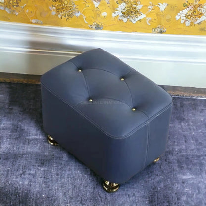 Modern Look Cute Fabric Ottoman Footrest for Living Room Office Bedroom