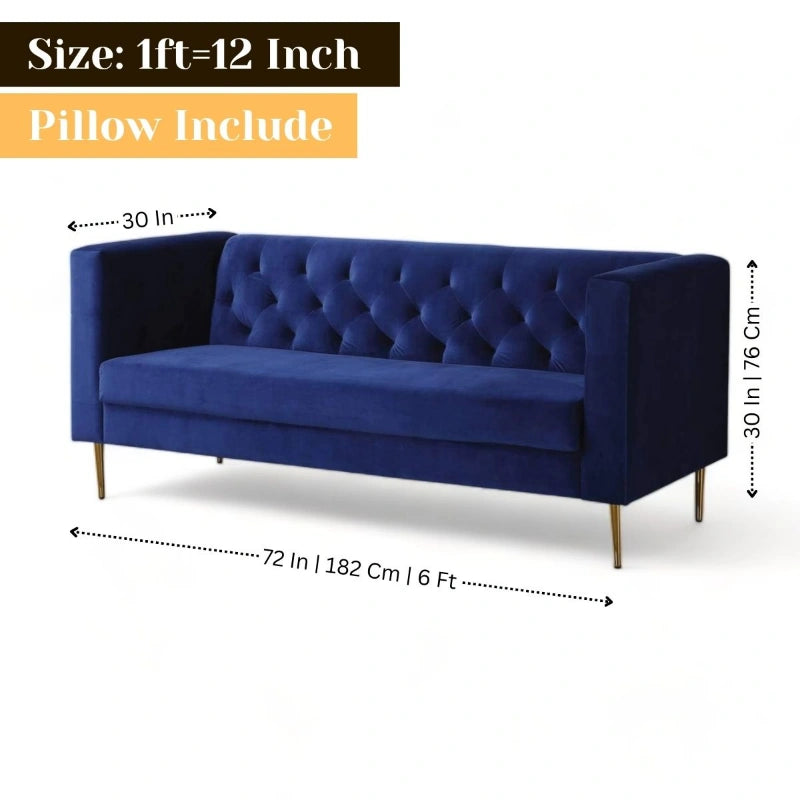 Luxury Fabric 3 Seater Sofa for Your Living Room, Office