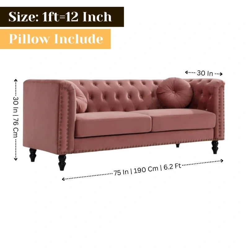 Luxury Fabric 3 Seater Sofa for Your Living Room, Office