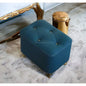 Modern Look Cute Fabric Ottoman Footrest for Living Room Office Bedroom