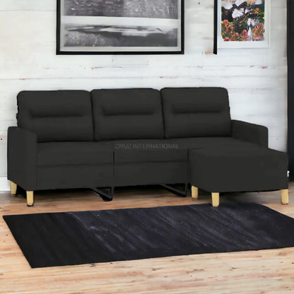 Classic 3 Seater L Shape Fabric Sofa for Your Living Room Office