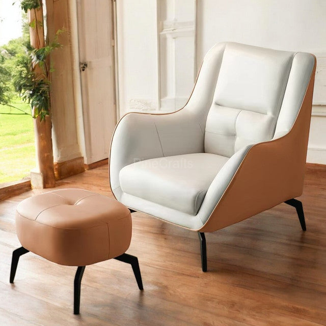 Luxury Reading Chair with Footrest Option