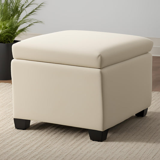 Minimalist Wooden Ottoman Stool