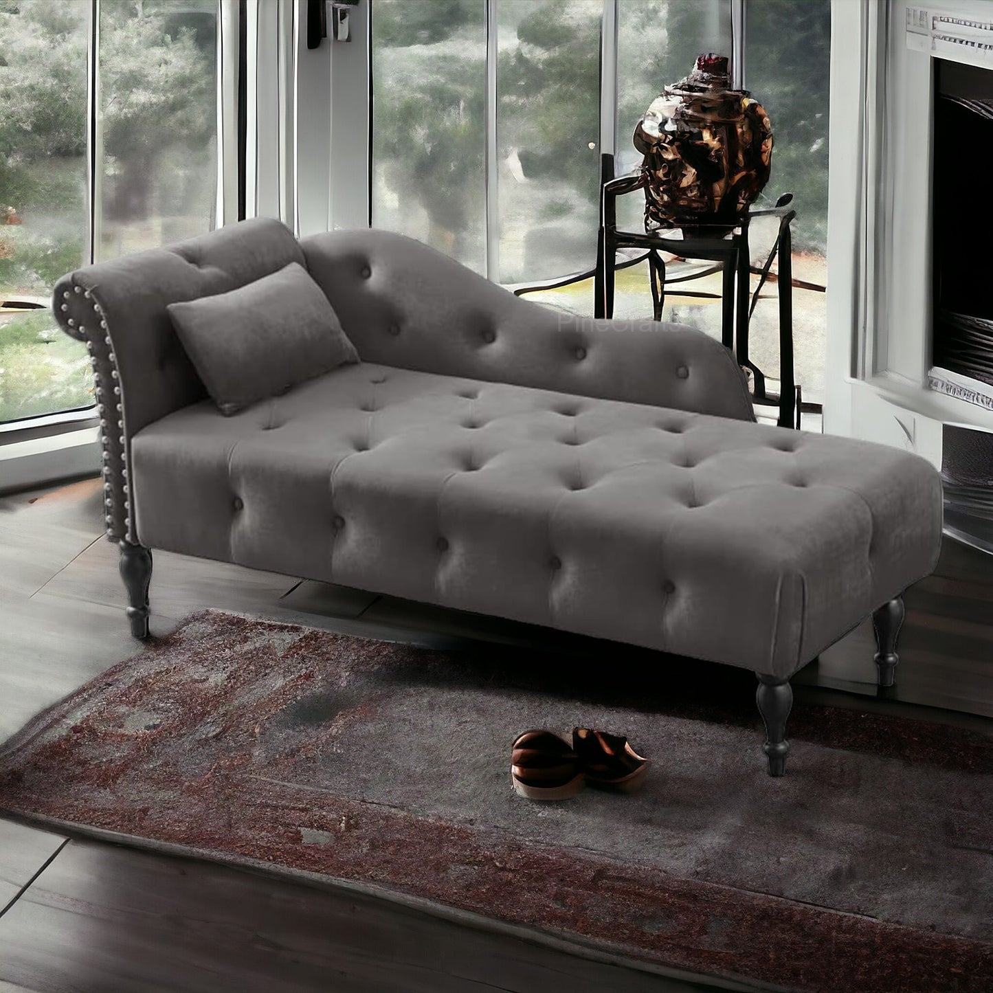 Settee and Couch with Solid Wood Frame