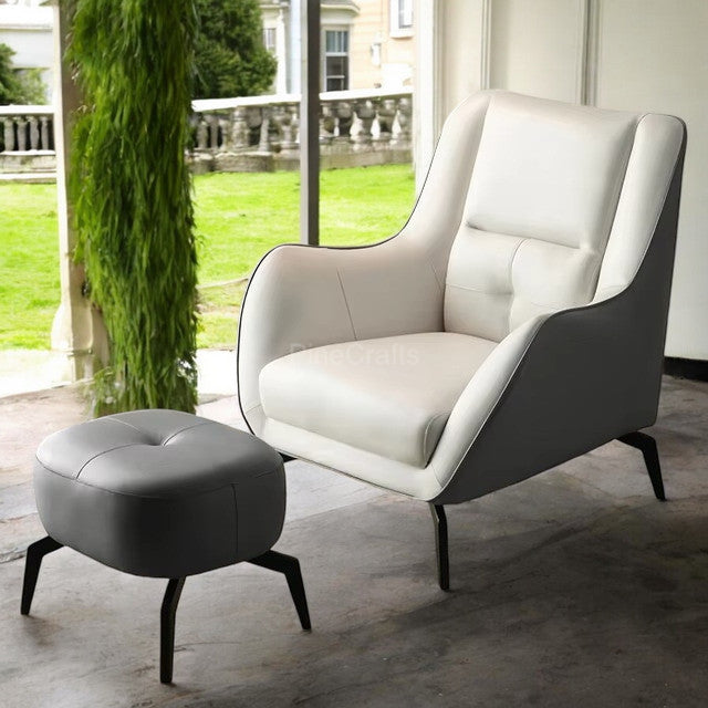 Luxury Reading Chair with Footrest Option