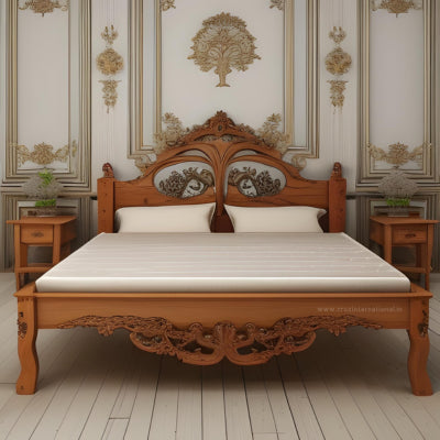 Maharaja Carving Serena Bed CRUZ INTERNATIONAL