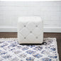 Modern Look Cute Fabric Ottoman Stool Footrest for Living Room Office Bedroom