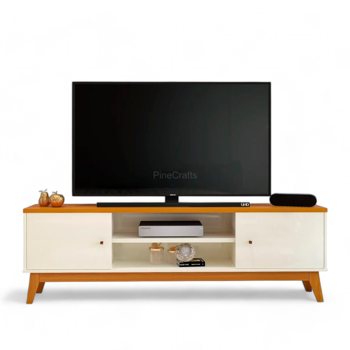 Minimalist TV Cabinet with Shelves