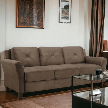 Modern Cute Look 3 Seater Fabric Sofa for Your Living Room Office