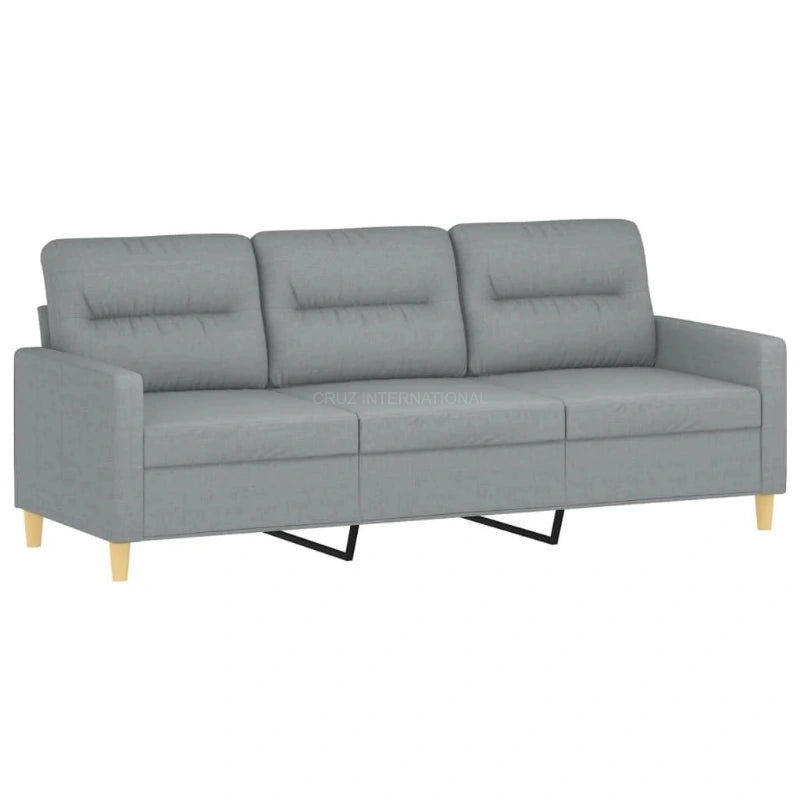 Classic 3 Seater L Shape Fabric Sofa for Your Living Room Office