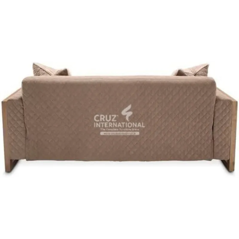 Modern Brown 3 Seaters Sofa CRUZ INTERNATIONAL