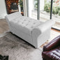 Modern Look Cute Fabric Ottoman with Storage for Living Room Office Bedroom