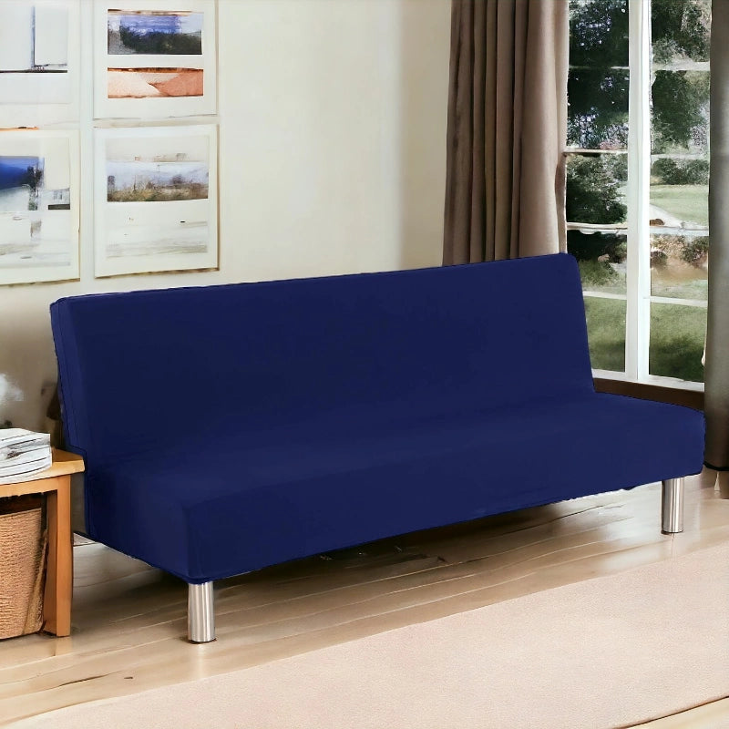 Premium Cool Fabric 3 Seater Sofa for Your Bedroom, Office etc (Vintage Blue)