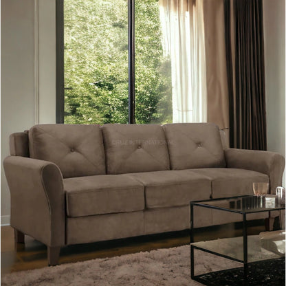 Modern Cute Look 3 Seater Fabric Sofa for Your Living Room Office