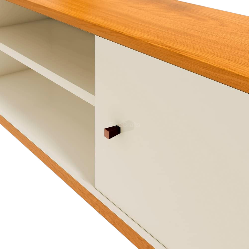 Minimalist TV Cabinet with Shelves