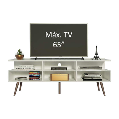 Vintage TV Unit with Open Shelving