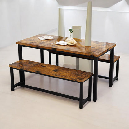 Modern Dining Table with Bench