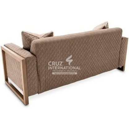 Modern Brown 3 Seaters Sofa CRUZ INTERNATIONAL