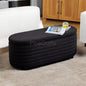 PineCrafts Fabric Ottoman Bench with Storage | Settee for Living Room & Bedroom (Cream)