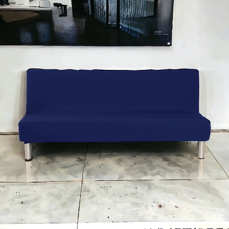 Premium Cool Fabric 3 Seater Sofa for Your Bedroom, Office etc (Vintage Blue)