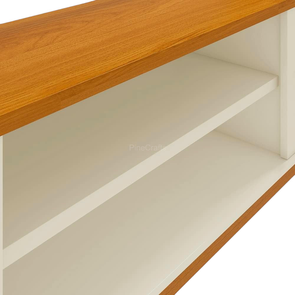 Minimalist TV Cabinet with Shelves