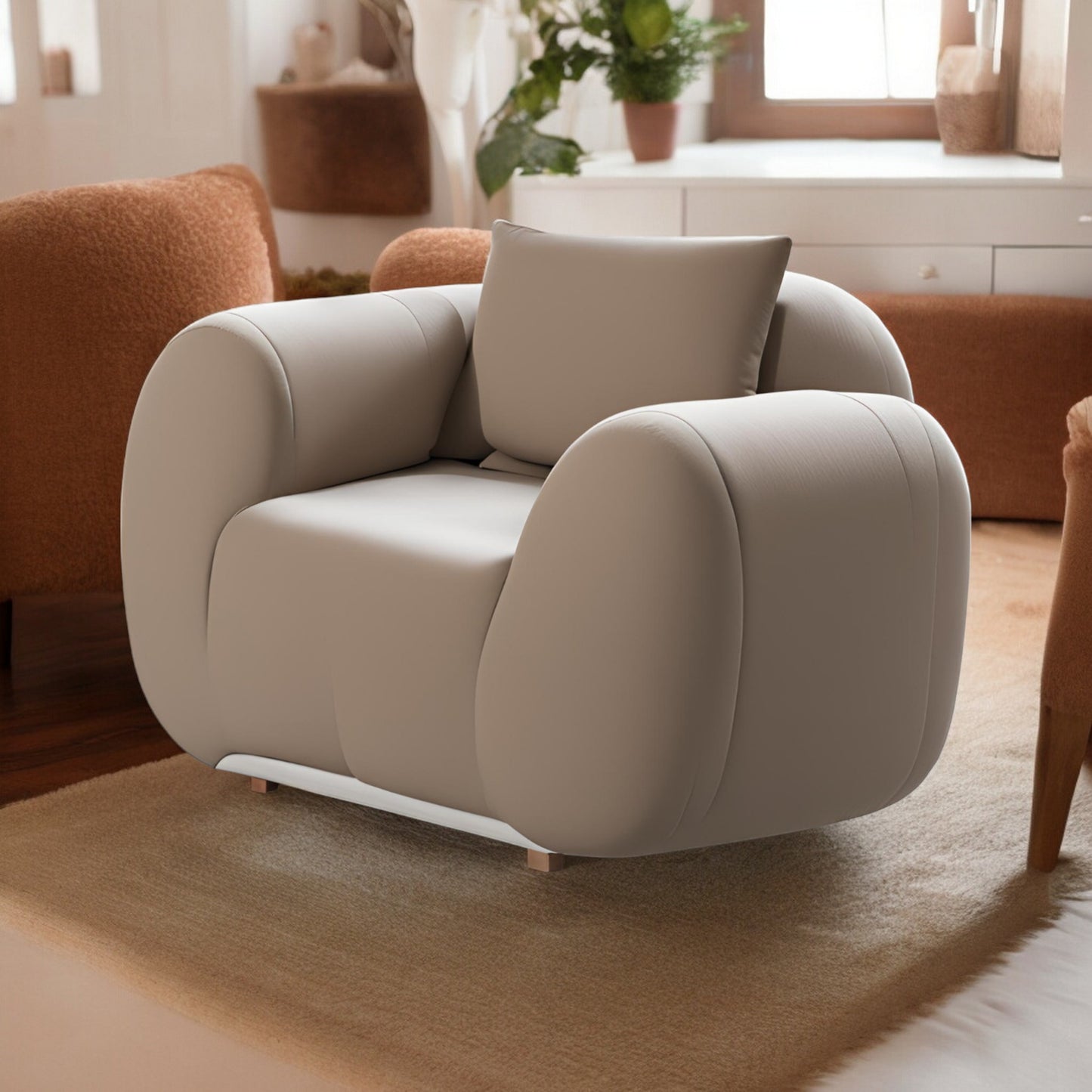 Luxury Fabric Living Room Chair