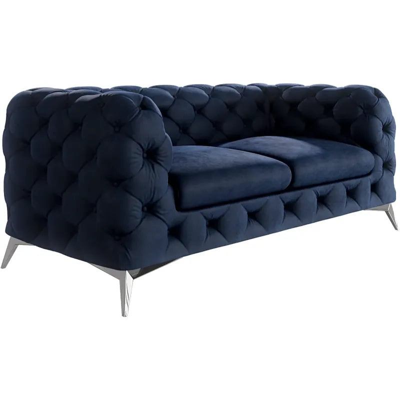 Button Tufted Chester Sofa Set: 3+2+1