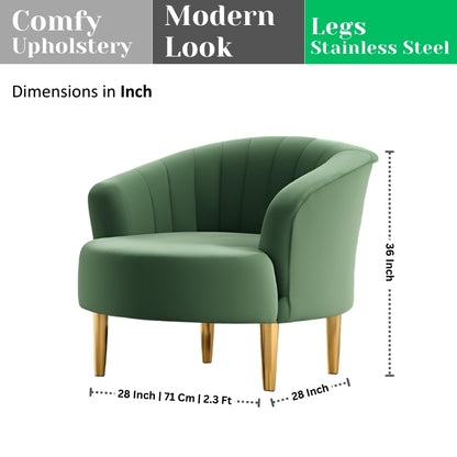 Modern Velvet Accent Chair