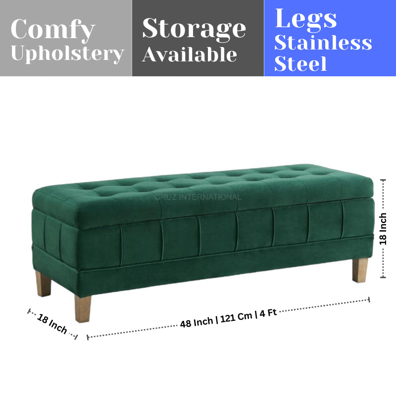 Compact Storage Ottoman Bench - Maximize Space without Compromising Style