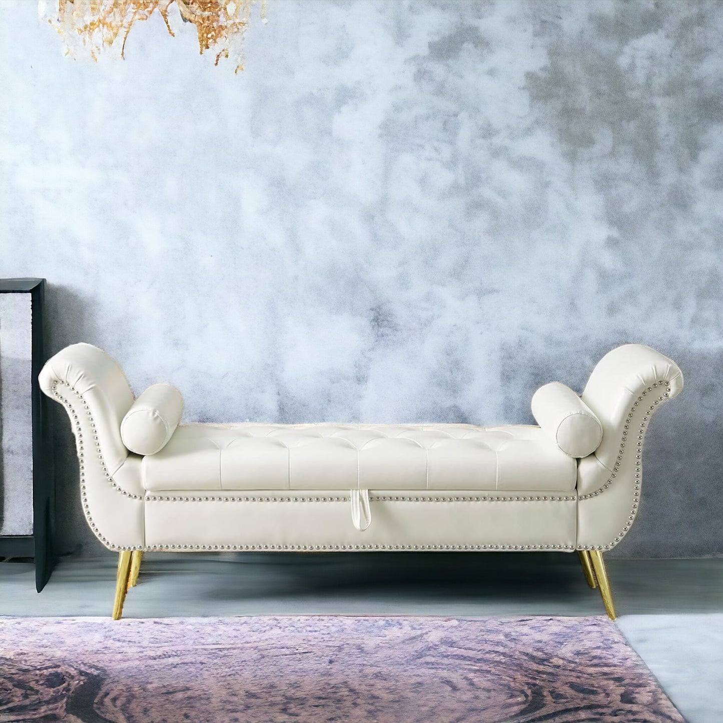 Velvet Button Tufted 3-Seater Sofa | Couch | Settee | Diwan | Premium Velvet Upholstery for Living Room