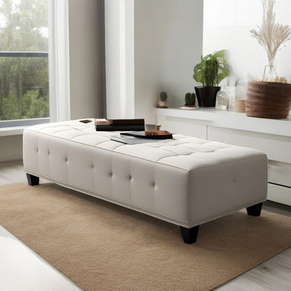 Upholstered Wooden Bench with Storage