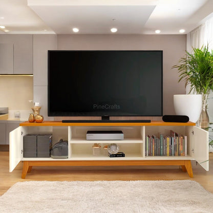 Minimalist TV Cabinet with Shelves