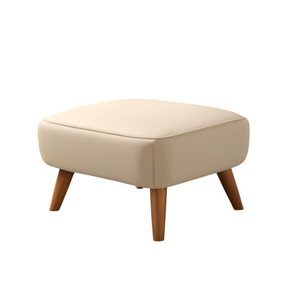 PineCrafts Square Shape Puffy Ottoman (Beige)