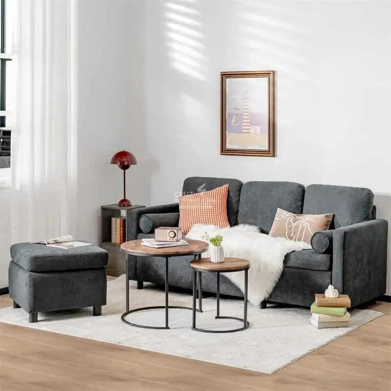 Modern and Sleek Sectional Sofa CRUZ INTERNATIONAL