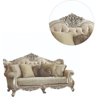 Royal Carved Sofa (6 Seater with Table) CRUZ INTERNATIONAL