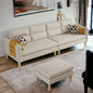 Retro Cute Look 3 Seater L Shape Fabric Sofa for Your Living Room Office