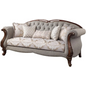 Classic Luxury Carved Teakwood Sofa (6 Seater with Table) CRUZ INTERNATIONAL