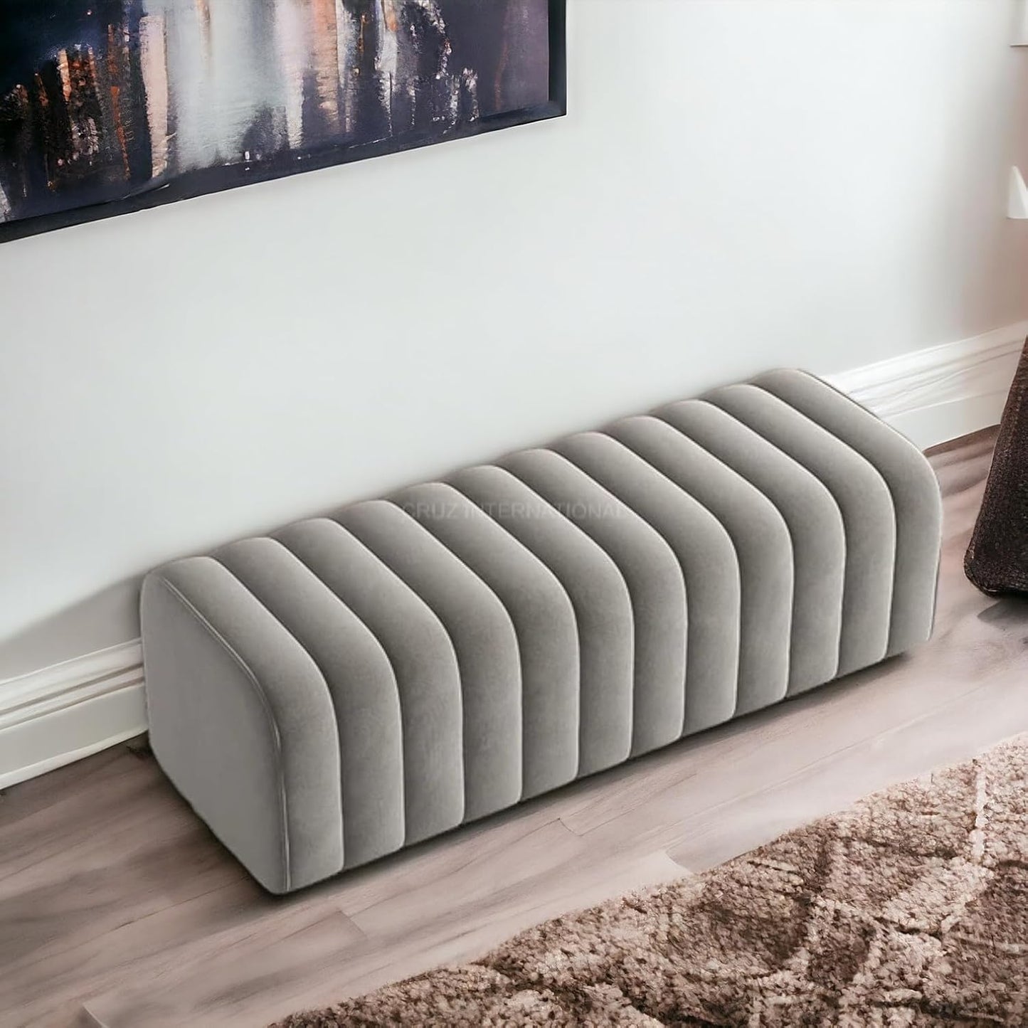 ModiCute Fabric Ottoman Bench