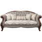 Classic Luxury Carved Teakwood Sofa (6 Seater with Table) CRUZ INTERNATIONAL