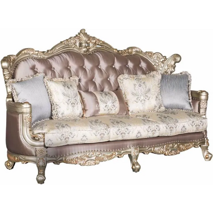 Royal Golden Carved Sofa 3 Seaters CRUZ INTERNATIONAL