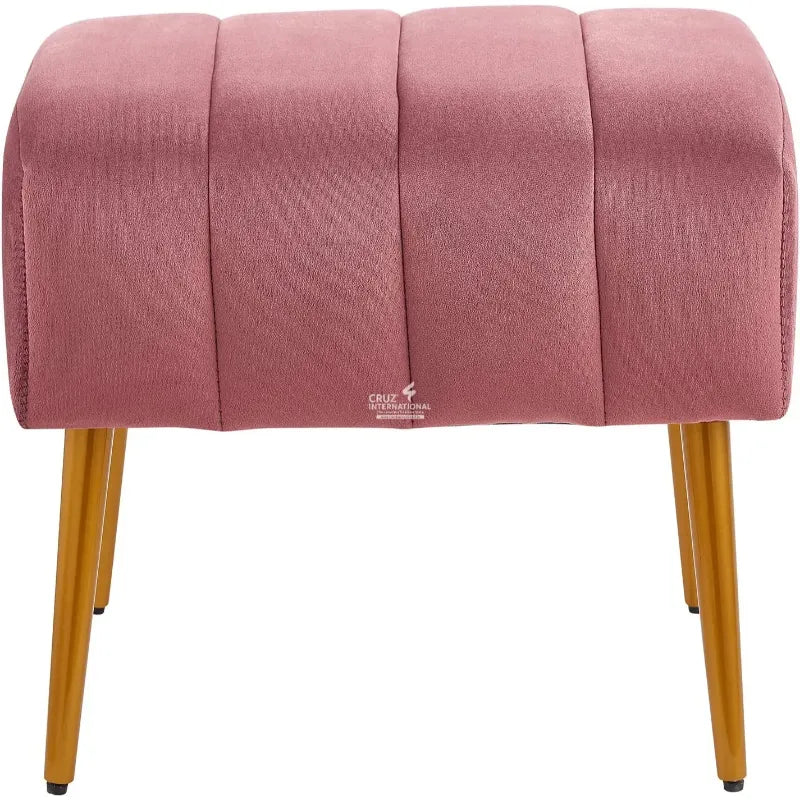 Velvet Whisper Footstool CRUZ INTERNATIONAL