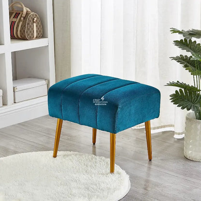 Velvet Whisper Footstool CRUZ INTERNATIONAL