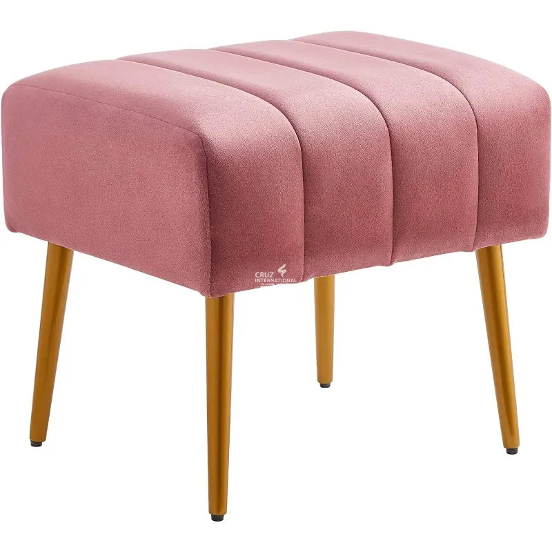 Velvet Whisper Footstool CRUZ INTERNATIONAL