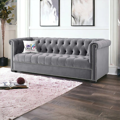 Royal Fabric 3 Seater Sofa Couch for Your Living Room, Office (Grey)