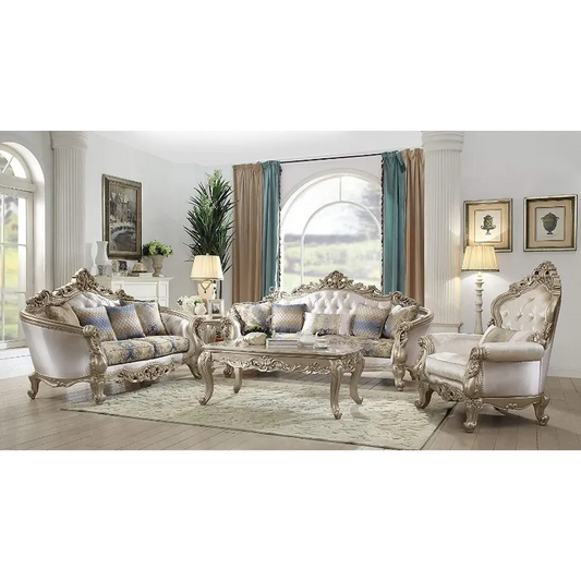 Royal Carving Sofa (6 Seater with Table) CRUZ INTERNATIONAL