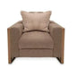 Modern Brown 3 Seaters Sofa Set