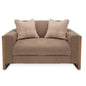 Modern Brown 3 Seaters Sofa Set