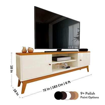 Minimalist TV Cabinet with Shelves